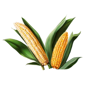 Rustic Corn Stalk PNG 06122024