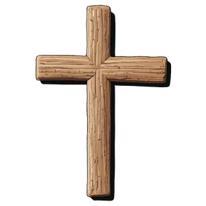 Rustic Cross Outline PNG 06122024 PNG