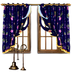 Rustic Curtains Png 05252024 PNG image