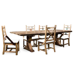 Rustic Dining Room Decor Png Fhv88 PNG image