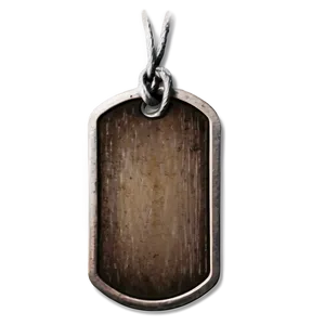 Rustic Dog Tag PNG 06122024