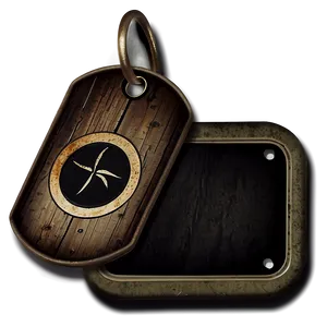 Rustic Dog Tag PNG Kxi