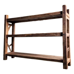 Rustic Empty Bookshelf Png 06272024 PNG image