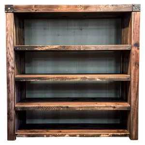 Rustic Empty Bookshelf Png 33 PNG image