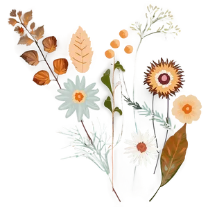 Rustic Fall Flowers Png Wdq61 PNG image