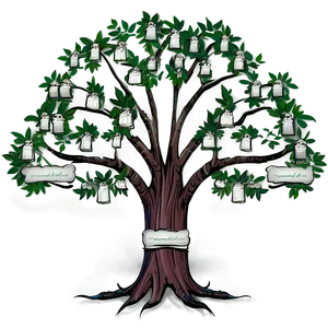 Rustic Family Reunion Tree PNG Fwh94 PNG