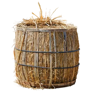 Rustic Farm Hay Bales PNG Sca PNG