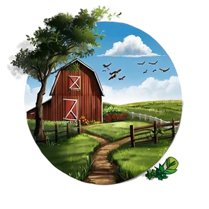 Rustic Farm Path PNG Dql51