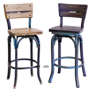 Rustic Farmhouse Barstool Png 06282024 PNG image