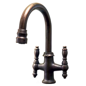 Rustic Farmhouse Sink Tap Png 06262024 PNG image