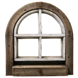 Rustic Farmhouse Window PNG 05042024