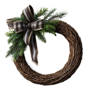 Rustic Farmhouse Wreath PNG 61