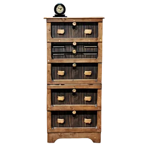 Rustic Filing Cabinet Png 06272024 PNG image