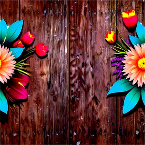 Rustic Flower Border Png Suc49 PNG image