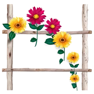 Rustic Flower Frame Png Bif PNG image