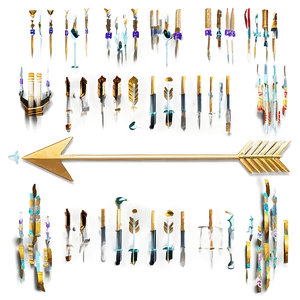 Rustic Gold Arrow Picture PNG Lps60 PNG