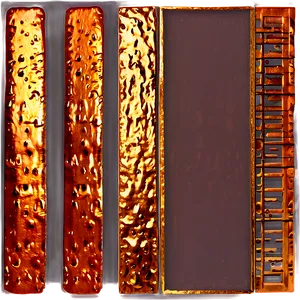 Rustic Gold Rectangle PNG 06272024