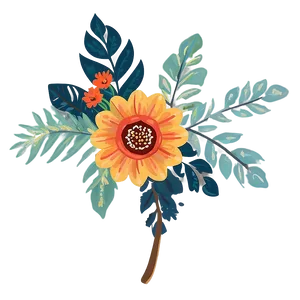 Rustic Indie Flower Decoration PNG Jxx62 PNG