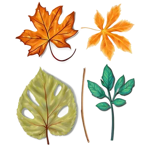 Rustic Leaves PNG Vpi62