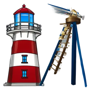 Rustic Lighthouse Drawing Png Stn84 PNG image