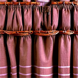 Rustic Linen Curtain Png 05252024 PNG image