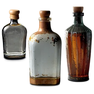 Rustic Liquor Bottle PNG 56