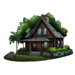 Rustic Mansion Setting Png 05242024 PNG image
