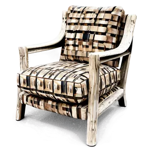 Rustic Modern Chair PNG 06282024