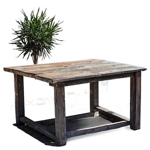 Rustic Outdoor Table Png Bcp71 PNG image