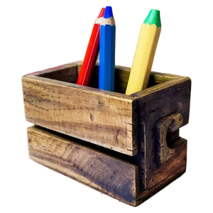 Rustic Pencil Holder PNG 06282024