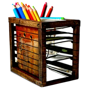 Rustic Pencil Holder PNG Txh30 PNG