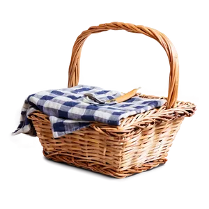 Rustic Picnic Basket PNG 06122024 PNG