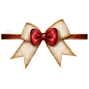 Rustic Red Bow Png 05252024 PNG image