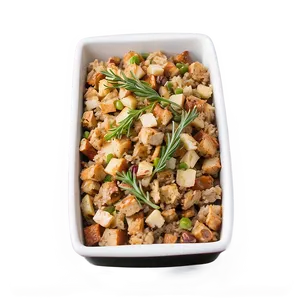 Rustic Rye Bread Stuffing PNG Uuh