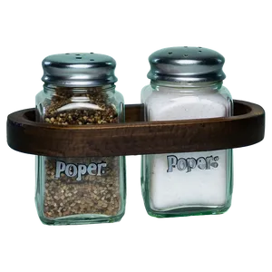 Rustic Salt And Pepper Caddy Png Yfo PNG image