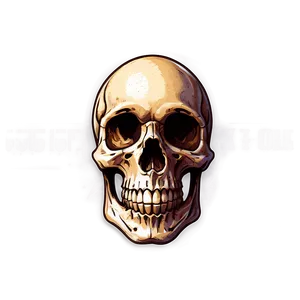 Rustic Skull Sketch PNG B