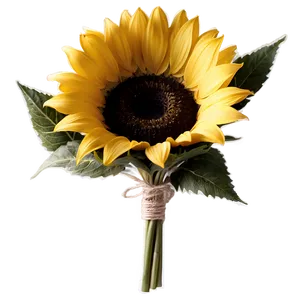 Rustic Sunflower Bouquet PNG Tqm