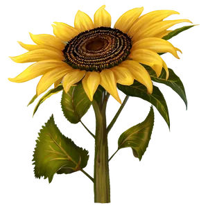 Rustic Sunflower PNG Kga59