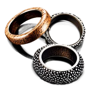 Rustic Textured Rings PNG Xif2 PNG