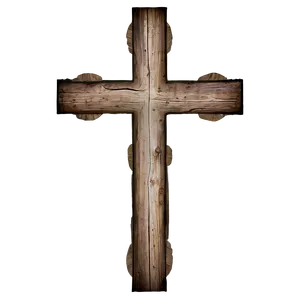 Rustic Thin Cross PNG 06292024