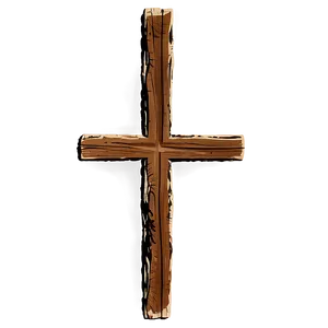 Rustic Thin Cross PNG Wuf PNG