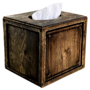Rustic Tissue Box PNG 86
