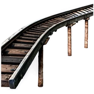 Rustic Train Track Png 06212024 PNG image