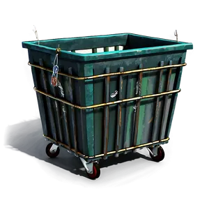 Rustic Trash Bin Rendering Png 53 PNG image