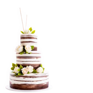 Rustic Wedding Cake PNG Uop