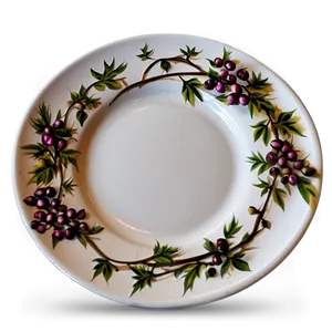 Rustic White Plate PNG 06212024