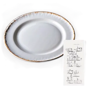 Rustic White Plate PNG 34