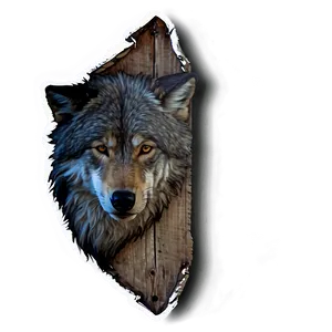 Rustic Wolf Head Farmhouse Decor PNG Qwl13 PNG
