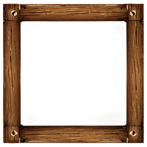 Rustic Wood Frame PNG 15