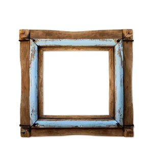 Rustic Wood Frame PNG Hsg86